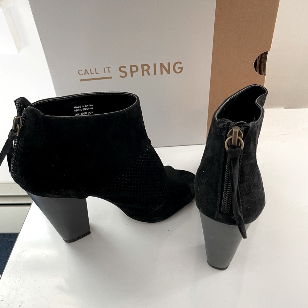 Call it Spring Open Toe Booties